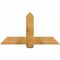 Ekena Millwork Eugene Rough Sawn Timber Gable Bracket, Western Red Cedar, 48"W x 26"H x 4"D x 6"F, 13/12 Pitch GBW048X26X0406EUG00RWR - alternate 1
